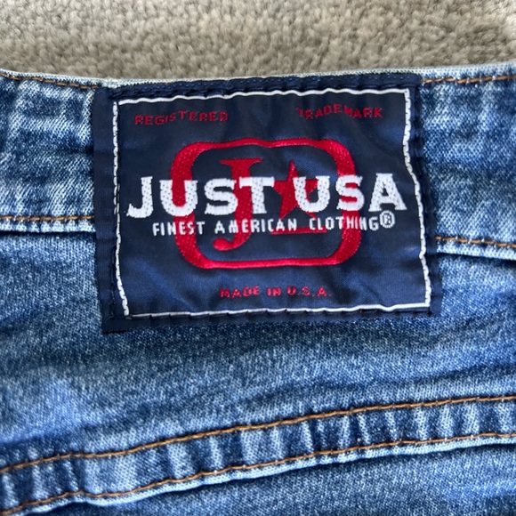 Just USA Vintage Bootcut Jeans Sz. Jr. 1 - Picture 6 of 7